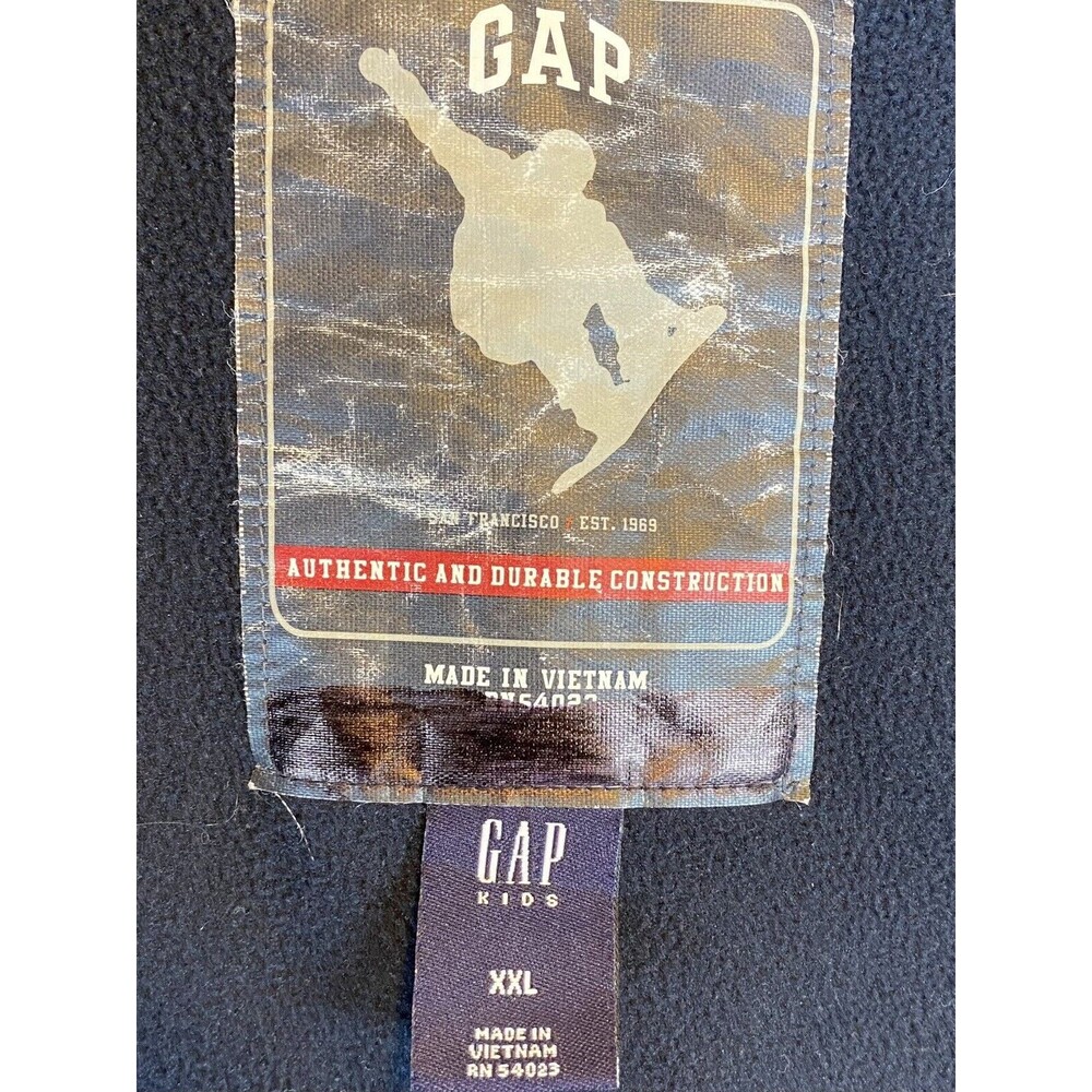 GAP Kids Boys XXL Insulated Snow Ski Jacket Red Gray Pockets‎ Logo Youth Winter - Picture 11 of 16